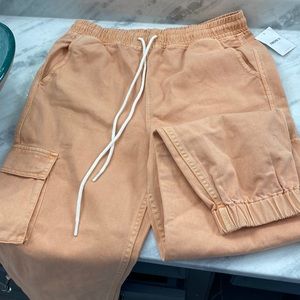 Forever 21 peach jean joggers